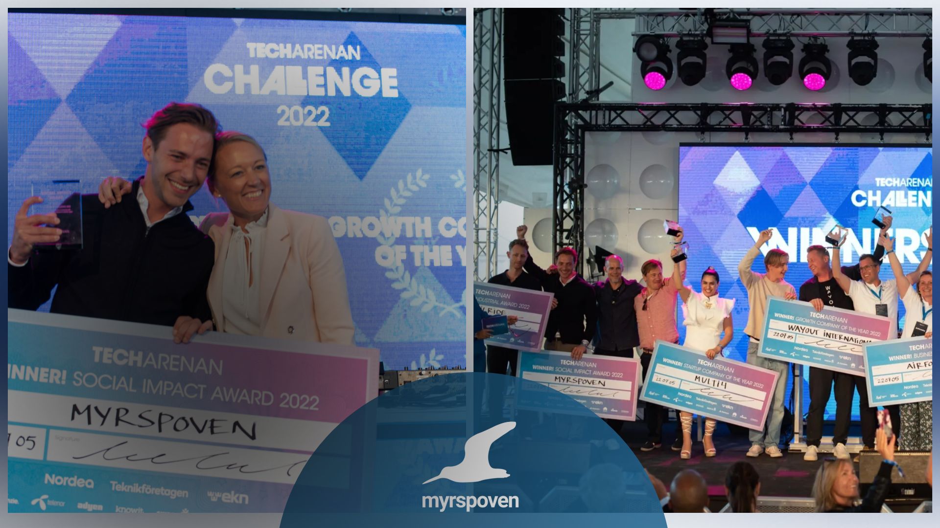 Myrspoven wins Social Impact Award 2022 at Techarenan Challenge in Visby